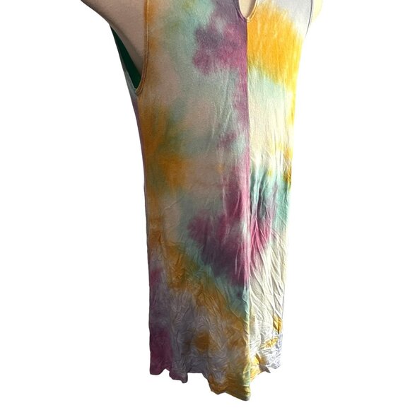 Jamie & Layla Tie Dye Sun Dress Sz Medium Womens Soft Light Sleeveless - Picture 9 of 10